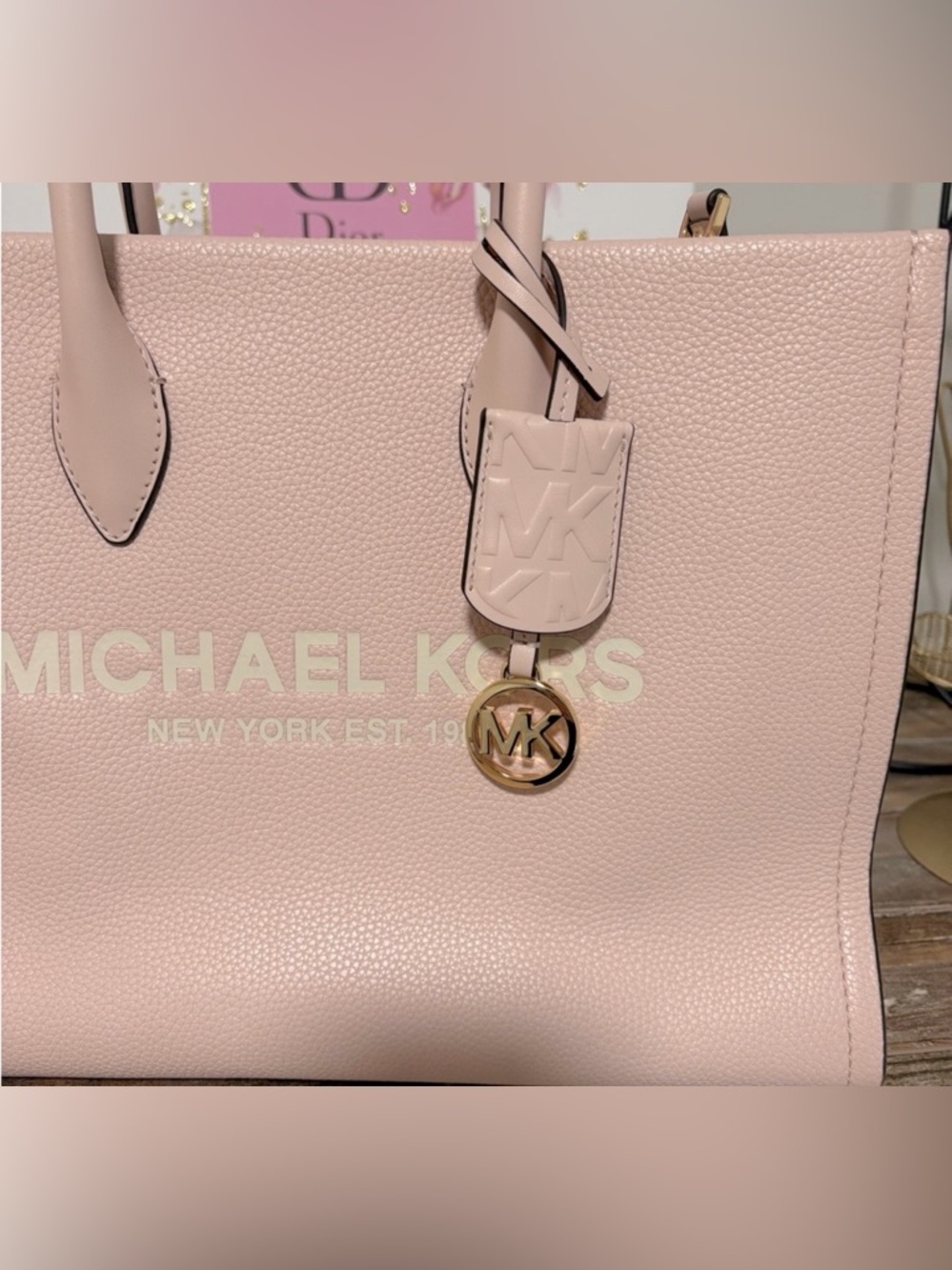 NWOT - Michael Kors Pink Mirella Tote Bag / Crossbody - Picture 2 of 7